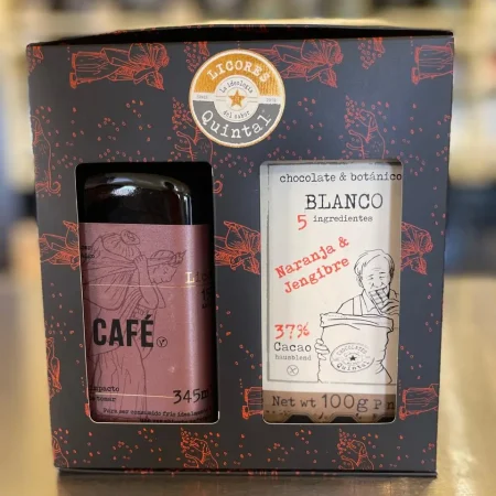 Caja de regalo licor chocolate